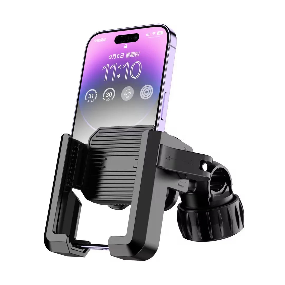 Electric Bike Motorcycle Phone Holder with Vibration Dampener Universal Adjustable Handlebar Mount for E-Bike, Scooter