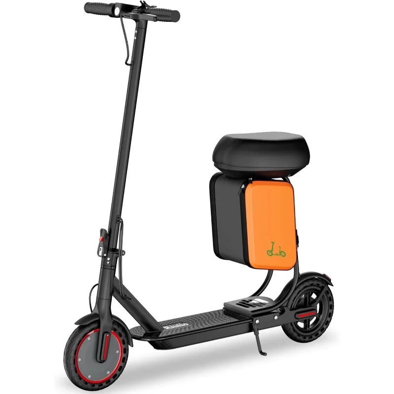 Electric Scooter 19MPH & 21-Mile Range, 350W Motor, 8.5" Solid Tires With App Control & Dual Brake System