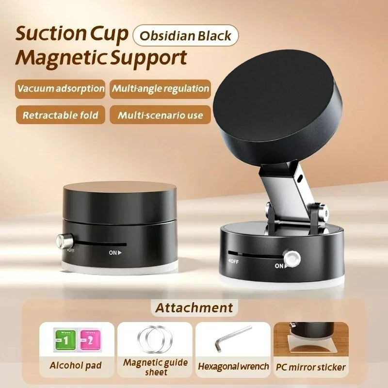 Magnetic Vacuum Holder Foldable Universal Phone Stand