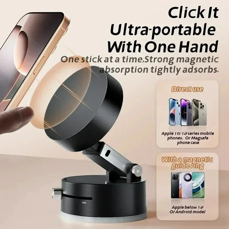 Magnetic Vacuum Holder Foldable Universal Phone Stand